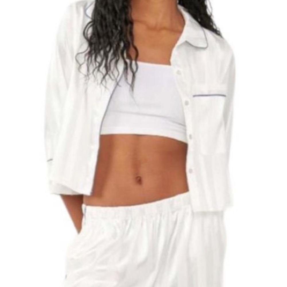 FREE PEOPLE Pajama Party PJ Set In Ivory - Various Sizes - NWT 🫶🏻 - Picture 6 of 13